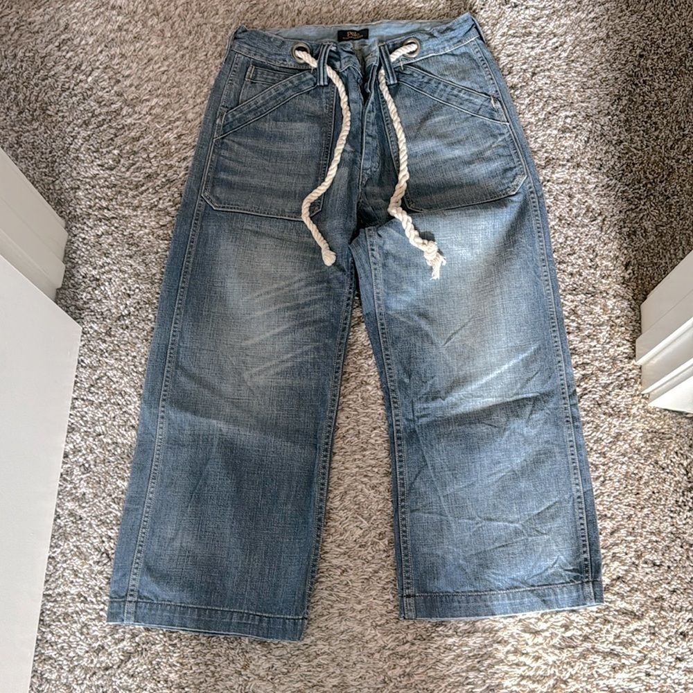 Polo by Ralph Lauren capri pants with rope belt